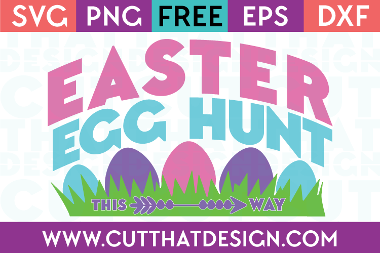 Free SVG Easter Egg Hunt Sign