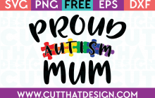 Free Cut File Autism Mum