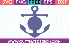 Free SVG Anchor Circle Monogram Design 2