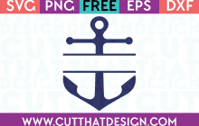 Free SVG Anchor Split Monogram