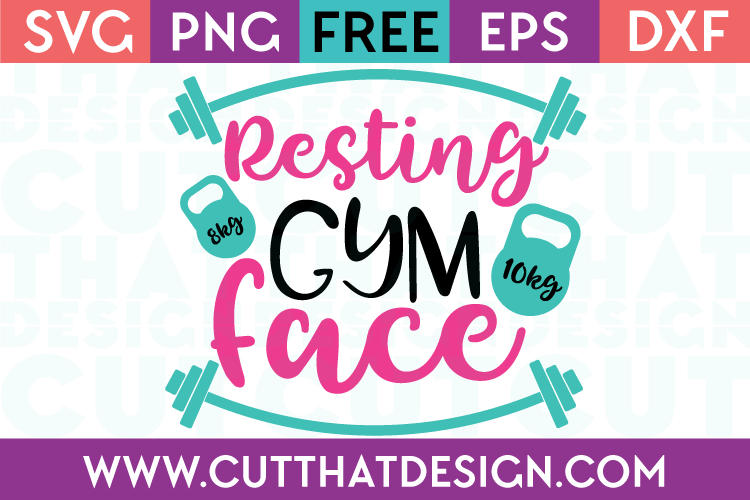 Free SVG Files Resting Gym Face