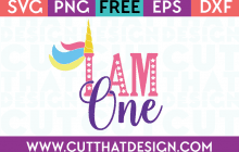 Free SVG Files Unicorn I am one
