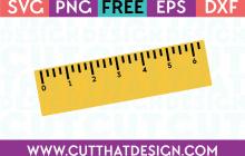 Free SVG Files School Ruler Design