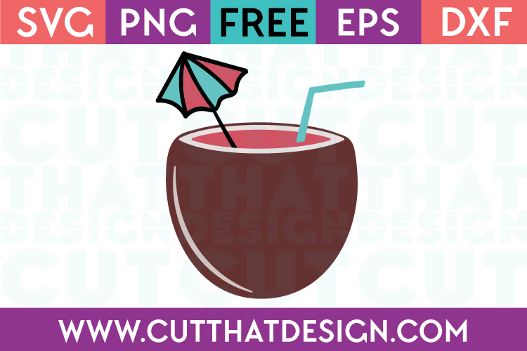 Free SVG Files Coconut Shell Drink