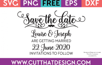 Free SVG Save the Date