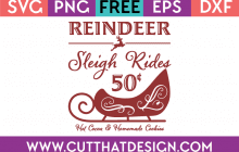 Free SVG Files Reindeer Sleigh