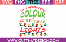 Free SVG Christmas Lights