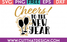 Free SVG Cheers to the New Year