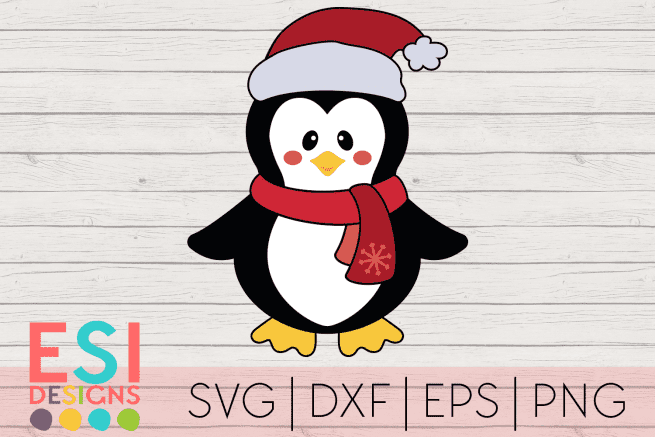 Penguin SVG File Christmas