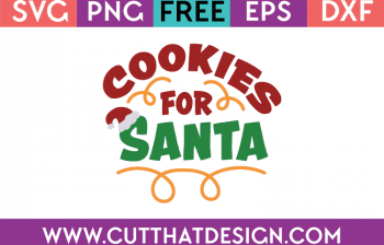Christmas SVG Free Cookies for Santa
