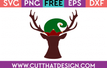Free Christmas Deer Head SVG