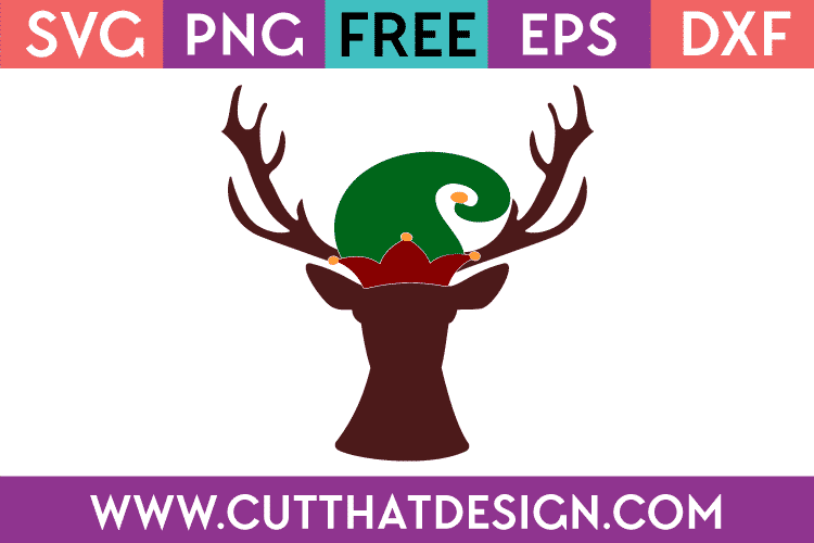 Free Christmas Deer Head SVG