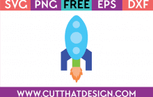 Free SVG Space Rocket