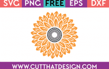 Free SVG Sunflower Design