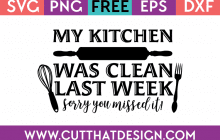 Free Kitchen SVG Files