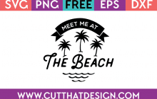 Free SVG Meet me at the Beach