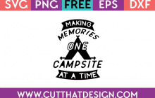 Free camping svg cut file for cricut silhouette