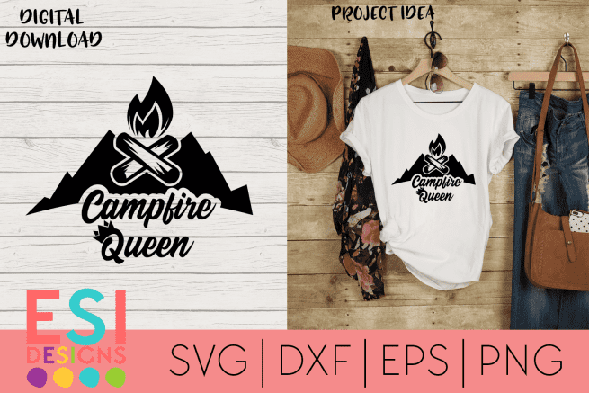 Campfire Queen SVG
