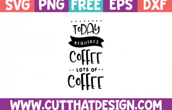 Free Coffee Cut Files