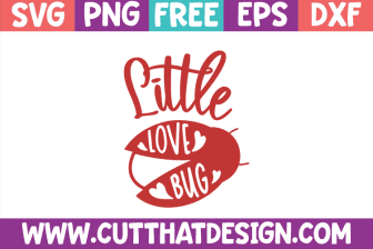 Free Valentines SVG Little Love Bug