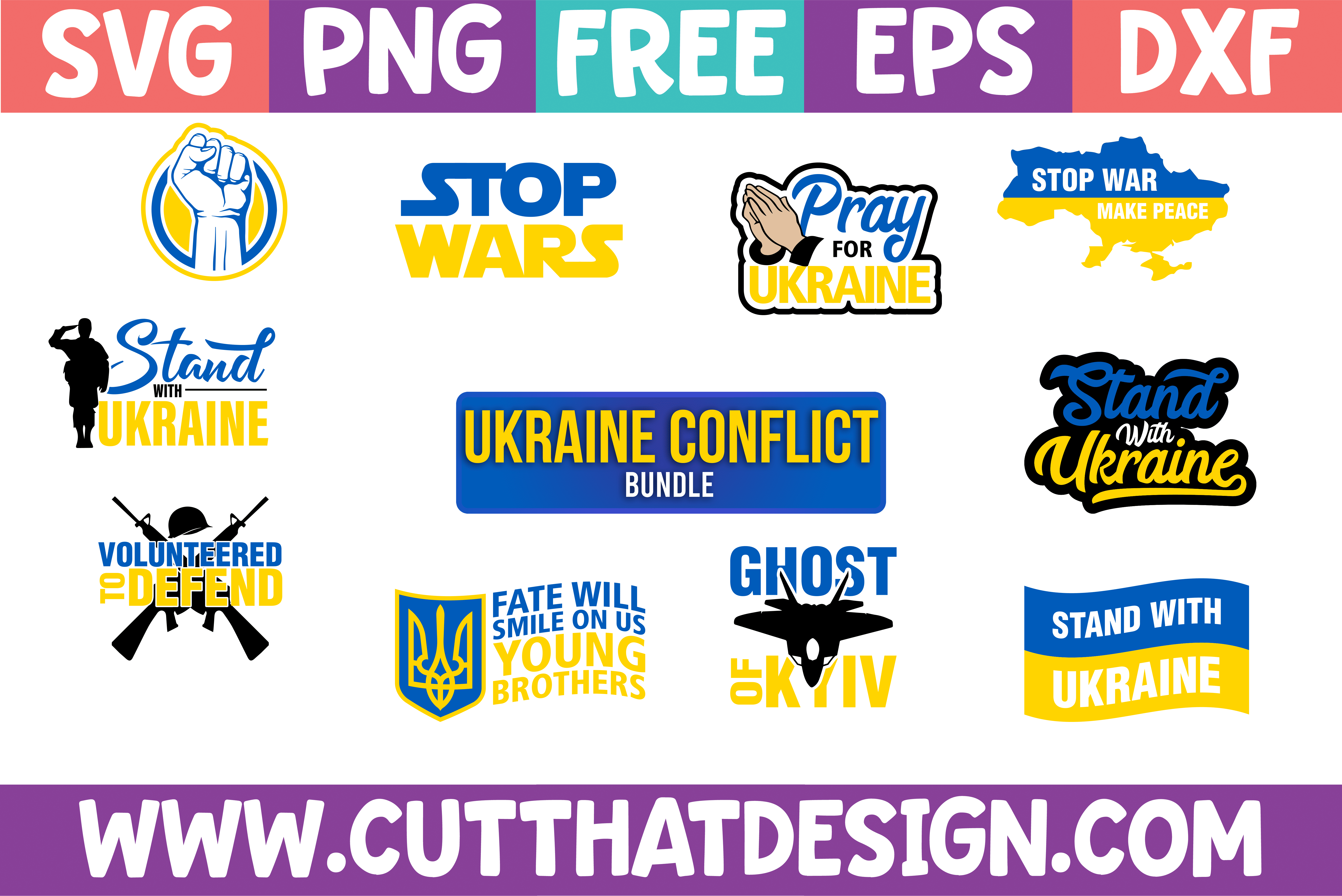 Cricut Printable Instant Digital Download SVG Png Psd Jpg Free Ukraine SVG No War Russia Svg File I Stand With Ukraine Design Kiev