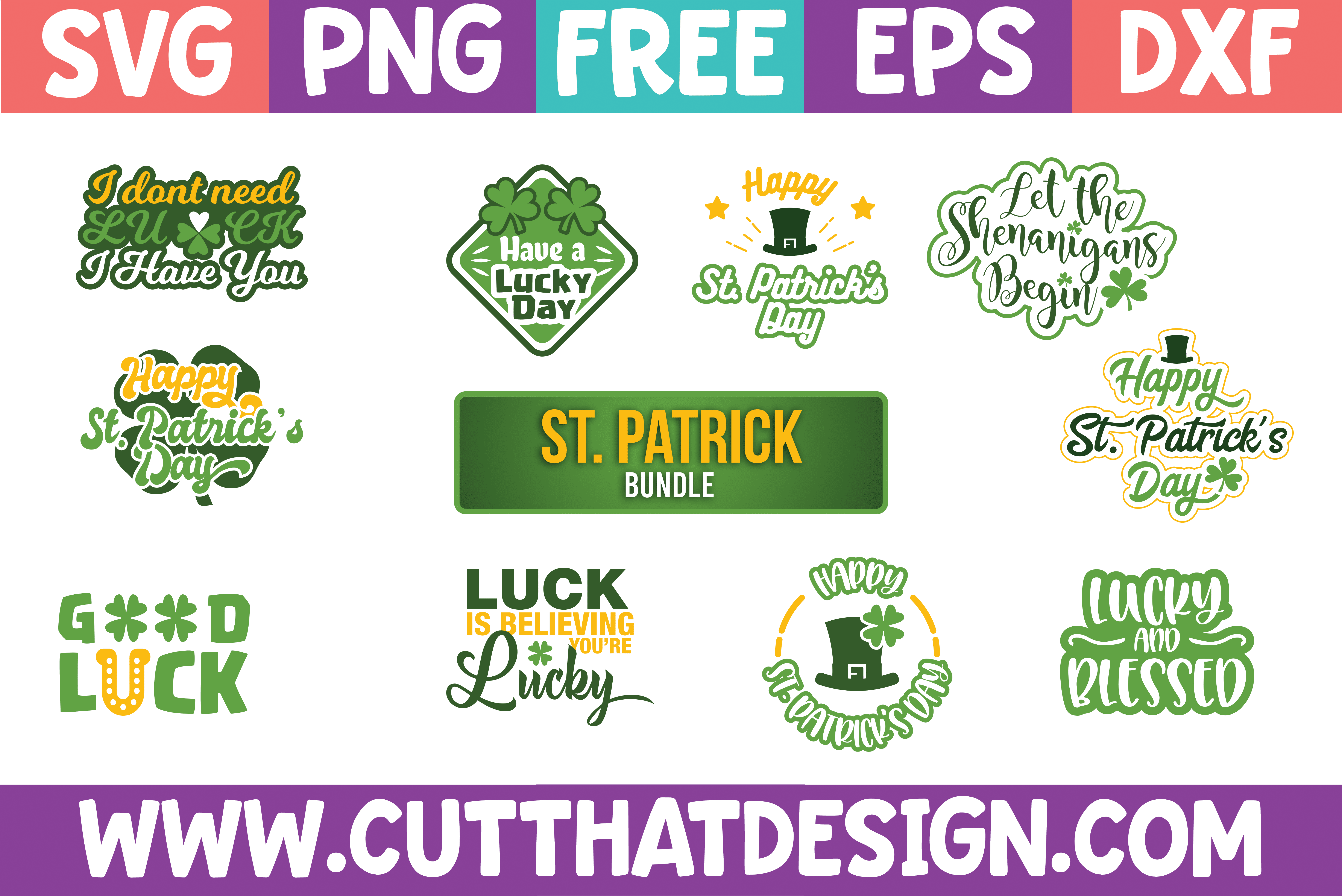Free St. Patrick's Day SVG Bundle