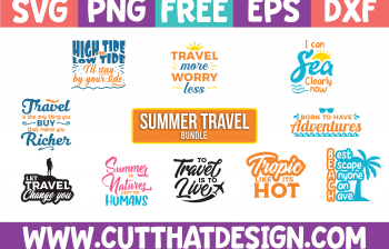 Free Summer Travel SVG Bundle